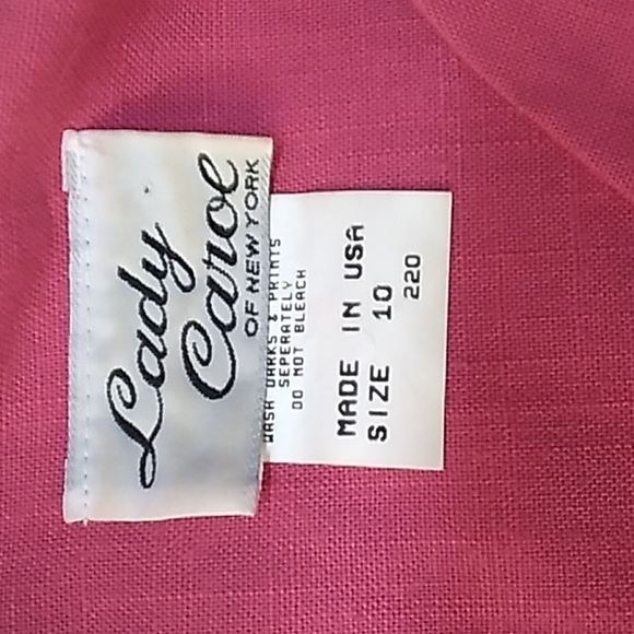Vintage Lady Carol pink union made in USA skirt set 10 - Picture 3 of 6